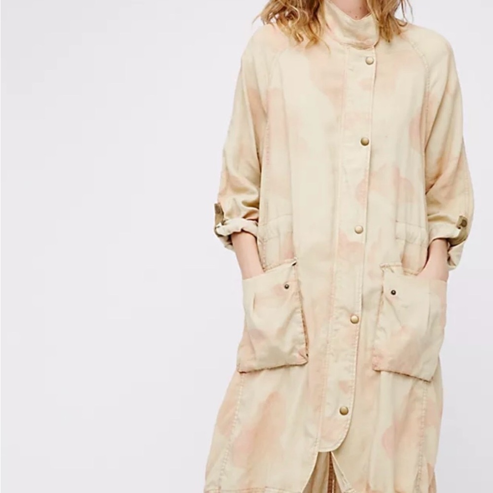 #37 Free People Light Tan Utility Jacket